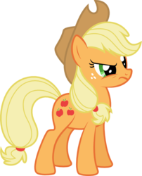 Size: 630x781 | Tagged: safe, artist:glitchking123, applejack, earth pony, pony, g4, angry, female, simple background, solo, svg, transparent background, vector