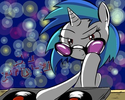 Size: 1280x1024 | Tagged: safe, artist:ultra, dj pon-3, vinyl scratch, g4, female, solo