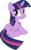 Size: 2684x4355 | Tagged: safe, artist:glitchking123, twilight sparkle, pony, unicorn, g4, lesson zero, my little pony: friendship is magic, .ai available, .svg available, female, looking back, simple background, sitting, solo, transparent background, unicorn twilight, vector