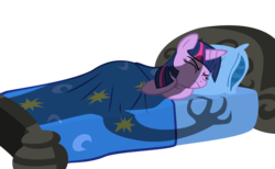 Size: 1782x1095 | Tagged: safe, artist:magical7, twilight sparkle, g4, bed, female, sleeping, solo