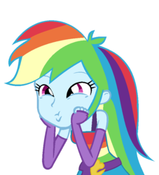 Size: 680x750 | Tagged: safe, edit, rainbow dash, equestria girls, g4, my little pony equestria girls, dashface, fall formal outfits, female, simple background, so awesome, solo, transparent background