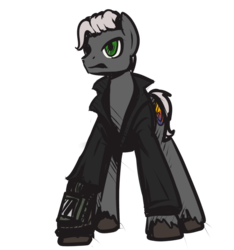 Size: 700x749 | Tagged: safe, artist:inlucidreverie, oc, oc only, earth pony, pony, fallout equestria, clothes, simple background, solo, transparent background