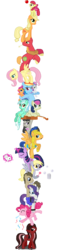 Size: 873x3816 | Tagged: safe, artist:lilredroses, angel bunny, apple bloom, applejack, big macintosh, bon bon, doctor whooves, flash sentry, fluttershy, lyra heartstrings, octavia melody, pinkie pie, rainbow dash, rarity, scootaloo, sweetie belle, sweetie drops, time turner, twilight sparkle, oc, earth pony, pony, g4, durarara, male, stallion