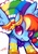 Size: 496x701 | Tagged: safe, artist:scarlet-songstress, rainbow dash, pegasus, pony, g4, the best night ever, clothes, dress, female, gala dress, solo