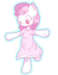 Size: 1280x1646 | Tagged: safe, artist:spikedmauler, sweetie belle, pony, unicorn, g4, bipedal, clothes, dress, female, simple background, solo, transparent background