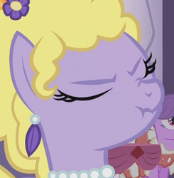 Size: 375x383 | Tagged: safe, screencap, lyrica lilac, earth pony, pony, g4, female, mare, scrunchy face