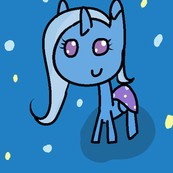 Size: 500x500 | Tagged: safe, artist:princesscelestiavevo, trixie, pony, unicorn, g4, female, mare, smiling, solo