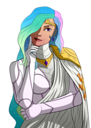 Size: 3500x4883 | Tagged: safe, artist:santafer, princess celestia, human, g4, absurd resolution, female, humanized, simple background, solo, transparent background