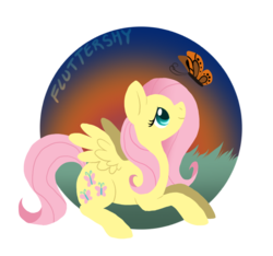 Size: 720x673 | Tagged: safe, artist:dark-pangolin, fluttershy, g4, female, solo