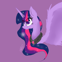 Size: 500x500 | Tagged: safe, artist:leasmile, twilight sparkle, alicorn, pony, g4, female, mare, solo, twilight sparkle (alicorn)