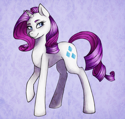 Size: 915x873 | Tagged: safe, artist:nekoxrose, rarity, g4, female, solo