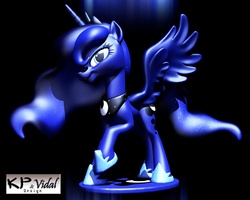 Size: 1280x1024 | Tagged: safe, artist:kp-shadowsquirrel, artist:vidalcris, princess luna, g4, 3d print, female, sculpteo, shapeways, solo