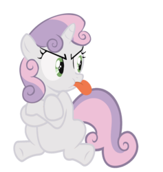 Size: 1000x1054 | Tagged: safe, artist:kuren247, sweetie belle, g4, female, simple background, solo, tongue out, transparent background, vector