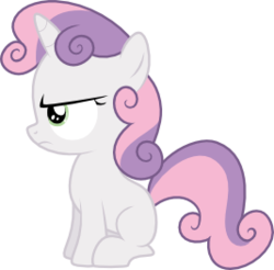 Size: 333x329 | Tagged: safe, artist:qazwsx302, sweetie belle, g4, female, serious face, simple background, solo, svg, transparent background, unamused, vector