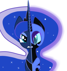 Size: 2000x2120 | Tagged: safe, artist:mintatheena, nightmare moon, princess luna, alicorn, pony, g4, dual persona, duality, simple background, transparent background, two sides