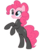 Size: 125x150 | Tagged: safe, artist:ion-death, pinkie pie, earth pony, pony, g4, catsuit, female, lowres, picture for breezies, rearing, simple background, sneaking suit, solo, transparent background, vector