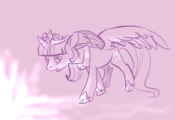 Size: 757x520 | Tagged: safe, artist:itena, twilight sparkle, alicorn, pony, g4, female, mare, solo, twilight sparkle (alicorn)