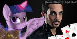 Size: 2277x1170 | Tagged: safe, artist:familyof6, twilight sparkle, alicorn, human, pony, g4, female, mare, twilight sparkle (alicorn)