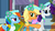 Size: 640x355 | Tagged: safe, screencap, applejack, rainbow dash, rarity, g4, mlp-captions, youtube caption