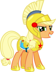 Size: 1096x1411 | Tagged: safe, artist:vector-brony, applejack, g4, armor, female, royal guard, simple background, solo, transparent background, vector