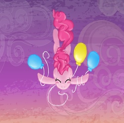 Size: 900x895 | Tagged: safe, artist:inuneechan, pinkie pie, g4, balloon, female, solo, tarot card, the high priestess