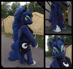 Size: 1280x1226 | Tagged: safe, artist:sheppymomma, princess luna, g4, cosplay, fursuit, irl, photo