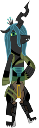 Size: 581x1877 | Tagged: safe, artist:jewelsfriend, queen chrysalis, pony, g4, bipedal, crossover, female, konami, metal gear, solo, vamp