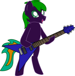 Size: 2222x2251 | Tagged: safe, artist:tritone, oc, oc only, oc:six-string, pony, bipedal, concert, guitar, music, musical instrument, solo