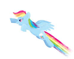 Size: 688x550 | Tagged: safe, artist:growlylobita, rainbow dash, g4, female, solo