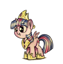 Size: 612x614 | Tagged: safe, artist:uglyapple, twilight sparkle, alicorn, pony, g4, female, filly, mare, simple background, solo, transparent background, twilight sparkle (alicorn)