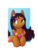 Size: 531x702 | Tagged: safe, artist:redadillio, oc, oc only, oc:tropical breeze, earth pony, pony, female, flower, flower in hair, lei, mare, solo