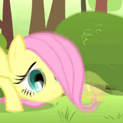Size: 256x256 | Tagged: safe, artist:awfulfawfulthefalafe, edit, edited screencap, screencap, fluttershy, g4, the cutie mark chronicles, animated, bowser, crossover, filly, filly fluttershy, giant bowser, gif, male, new super mario bros. wii, roar, super mario bros., tf2 spray, youtube poop
