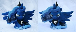 Size: 1012x434 | Tagged: safe, princess luna, g4, artisan craft, clay, female, solo