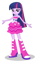 Size: 1458x2500 | Tagged: safe, artist:negasun, twilight sparkle, equestria girls, g4, my little pony equestria girls, boots, fall formal outfits, female, high heel boots, simple background, solo, transparent background, twilight ball dress, vector