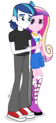 Size: 540x1200 | Tagged: safe, artist:dm29, princess cadance, shining armor, equestria girls, g4, boots, duo, equestria girls-ified, shoes, simple background, transparent background