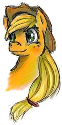 Size: 302x608 | Tagged: safe, artist:ryuulight, applejack, earth pony, pony, g4, bust, female, solo