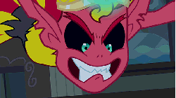 Size: 576x324 | Tagged: safe, screencap, sunset shimmer, equestria girls, g4, my little pony equestria girls, angry, animated, ear flick, eye twitch, female, gif, solo, sunset satan, twitch