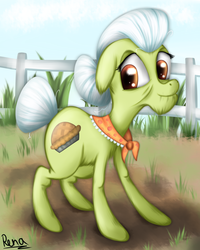 Size: 800x1000 | Tagged: safe, artist:puggie, granny smith, g4, female, solo