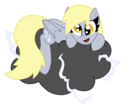 Size: 2200x1920 | Tagged: safe, artist:kitistraza, derpy hooves, g4, cloud, female, simple background, solo, transparent background, vector