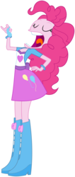 Size: 3000x7053 | Tagged: safe, artist:masem, pinkie pie, equestria girls, g4, my little pony equestria girls, absurd resolution, balloon, boots, cartoony, clothes, faic, female, shoes, simple background, skirt, solo, transparent background, vector