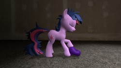 Size: 1360x768 | Tagged: safe, artist:nightsilverchelly, twilight sparkle, g4, 3d, female, gmod, sock, solo