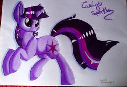Size: 960x662 | Tagged: safe, artist:mioumioune, twilight sparkle, g4, female, solo, traditional art
