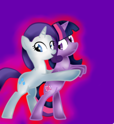 Size: 858x930 | Tagged: safe, artist:lizethehedgehog, rarity, twilight sparkle, g4, dancing