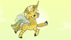 Size: 1191x670 | Tagged: safe, artist:adcoon, zecora, bee, zebra, zebracorn, g4, female, show accurate, solo