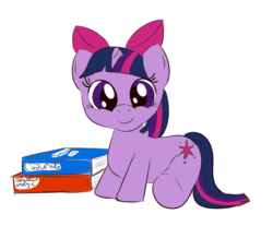 Size: 818x676 | Tagged: safe, artist:plasters-ponies, twilight sparkle, g4, bow, female, filly, filly twilight sparkle, foal, solo
