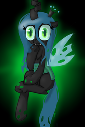 Size: 2200x3300 | Tagged: safe, artist:8-blit-poni, queen chrysalis, changeling, changeling queen, g4, crown, female, jewelry, regalia, solo