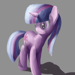 Size: 2000x2000 | Tagged: safe, artist:khyperia, twilight sparkle, pony, unicorn, g4, female, mare, solo, unicorn twilight