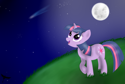 Size: 3080x2080 | Tagged: safe, artist:cute-cat525, twilight sparkle, g4, female, night, solo