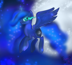 Size: 1000x900 | Tagged: safe, artist:thinkingdoll, princess luna, g4, female, solo