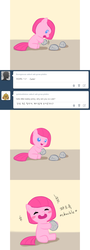 Size: 644x1784 | Tagged: safe, artist:apzzang, pinkie pie, earth pony, pony, g4, ask-grow-pinkie, baby, baby pie, baby pony, comic, cute, diapinkes, foal, korean, pinkamena diane pie, tumblr, younger